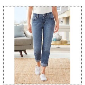 Jag Jeans Skinny Boyfriend med wash mid rise relaxed baggy ankle jeans Size 2